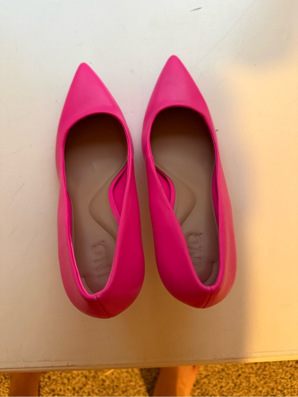 INC International Concepts Pointed-Toe Flats in Hot Pink